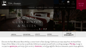 What Palmmountainresort.com website looked like in 2018 (7 years ago)