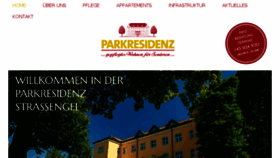 What Parkresidenz.at website looked like in 2018 (5 years ago)