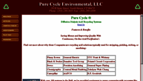 What Purecycle.com website looked like in 2018 (5 years ago)