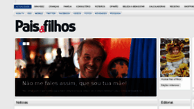 What Paisefilhos.pt website looked like in 2018 (5 years ago)