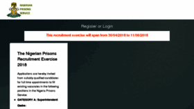 What Prisons.gov.ng website looked like in 2018 (5 years ago)