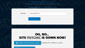 What Psychic.email.isdownorblocked.com website looked like in 2018 (5 years ago)