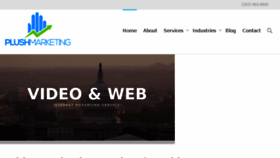 What Plushmarketingagency.com website looked like in 2018 (5 years ago)
