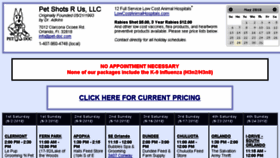 What Pet-doc.com website looked like in 2018 (5 years ago)