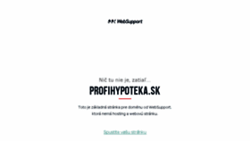 What Profihypoteka.sk website looked like in 2018 (5 years ago)