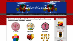 What Parties4less.net website looked like in 2018 (5 years ago)