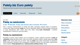 What Palety.biz website looked like in 2018 (5 years ago)