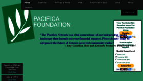 What Pacifica.org website looked like in 2018 (5 years ago)