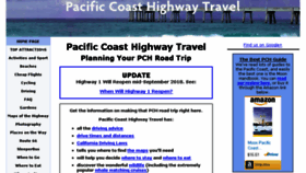 What Pacific-coast-highway-travel.com website looked like in 2018 (5 years ago)
