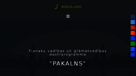 What Pakalns.lv website looked like in 2018 (5 years ago)