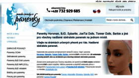 What Panenka-panenky.cz website looked like in 2018 (5 years ago)