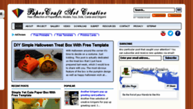 What Papercraftprintable.com website looked like in 2018 (5 years ago)