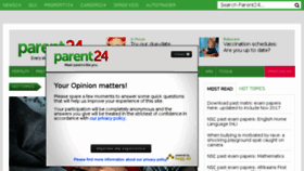 What Parent24.co.za website looked like in 2018 (5 years ago)