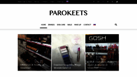 What Parokeets.com website looked like in 2018 (5 years ago)