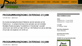What Peeltoernooi.nl website looked like in 2018 (5 years ago)