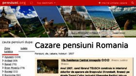 What Pensiuni.org website looked like in 2018 (5 years ago)