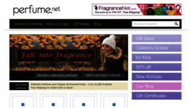 What Perfume.net website looked like in 2018 (5 years ago)