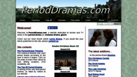 What Perioddramas.com website looked like in 2018 (5 years ago)
