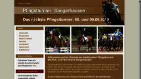 What Pfingstturnier-sangerhausen.de website looked like in 2018 (5 years ago)