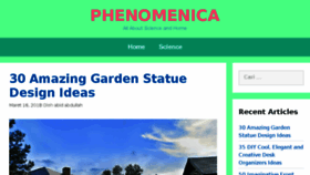 What Phenomenica.com website looked like in 2018 (5 years ago)