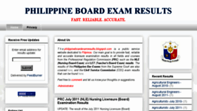 What Philippineboardexamresults.blogspot.com website looked like in 2018 (5 years ago)