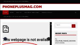 What Phoneplusmag.com website looked like in 2018 (5 years ago)
