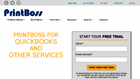 What Printboss.com website looked like in 2018 (5 years ago)