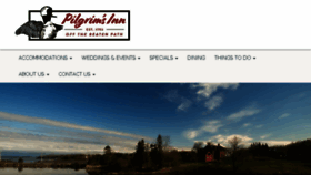 What Pilgrimsinn.com website looked like in 2018 (5 years ago)