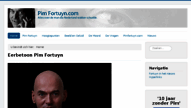 What Pimfortuyn.com website looked like in 2018 (5 years ago)