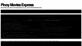 What Pinoymoviexpress.blogspot.com website looked like in 2018 (5 years ago)
