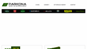 What Parkona.sk website looked like in 2018 (5 years ago)