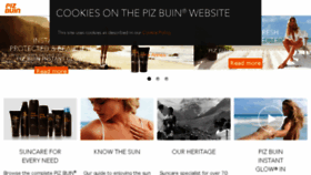 What Pizbuin.com website looked like in 2018 (5 years ago)