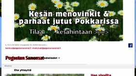 What Pogostansanomat.fi website looked like in 2018 (5 years ago)