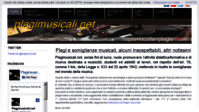 What Plagimusicali.net website looked like in 2018 (5 years ago)