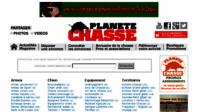 What Planetchasse.com website looked like in 2018 (5 years ago)