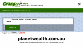 What Planetwealth.com.au website looked like in 2018 (5 years ago)