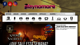 What Playnomore.com website looked like in 2018 (5 years ago)