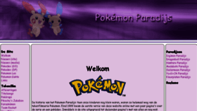 What Pokemon-paradijs.com website looked like in 2018 (5 years ago)
