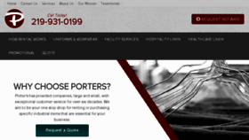 What Porters.com website looked like in 2018 (5 years ago)
