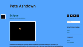 What Peteashdown.org website looked like in 2018 (5 years ago)