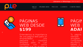 What Paginaswebecuador.ec website looked like in 2018 (5 years ago)
