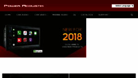 What Poweracoustik.com website looked like in 2018 (5 years ago)