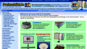 What Preisschild.de website looked like in 2018 (8 years ago)