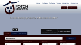 What Potchproperties.co.za website looked like in 2018 (5 years ago)