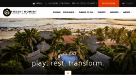 What Presentmomentretreat.com website looked like in 2018 (5 years ago)