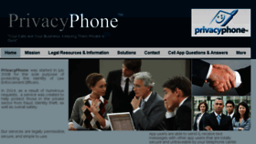 What Privacyphone.net website looked like in 2018 (6 years ago)