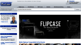 What Procaseshop.de website looked like in 2018 (5 years ago)
