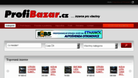 What Profi-bazar.cz website looked like in 2018 (5 years ago)