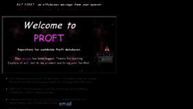What Proft.org website looked like in 2018 (5 years ago)