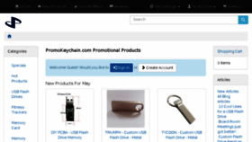 What Promokeychain.com website looked like in 2018 (5 years ago)